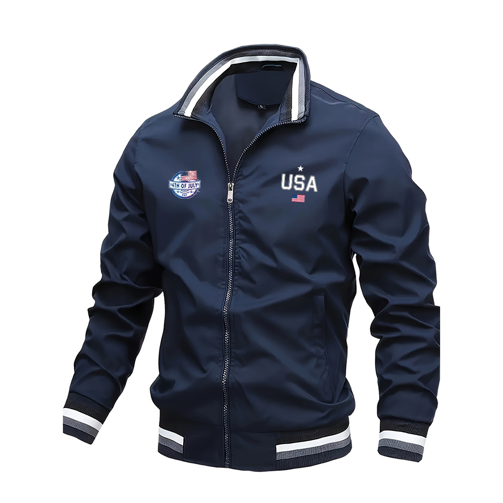 Varsity Jacket Wool - เสื้อแจ็คเก็ตผู้ชายคุณภาพสูงแฟชั่น Casual USA Letter Graphic พิมพ์กลางแจ้งเสื้อเบสบอล