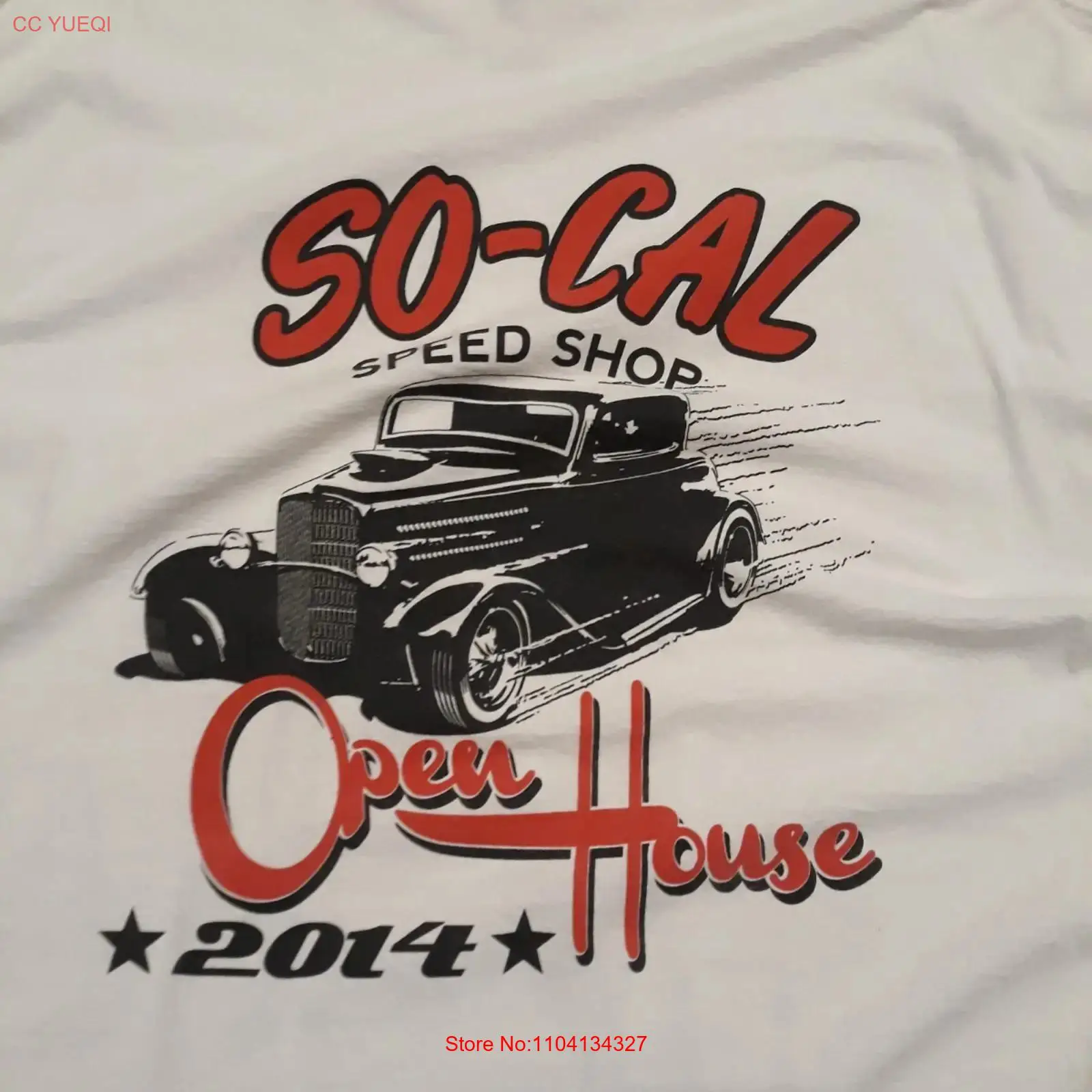 Vintage Fashion Shop - เสื้อยืดผู้ชายสีขาว 2X So Cal Speed Shop
