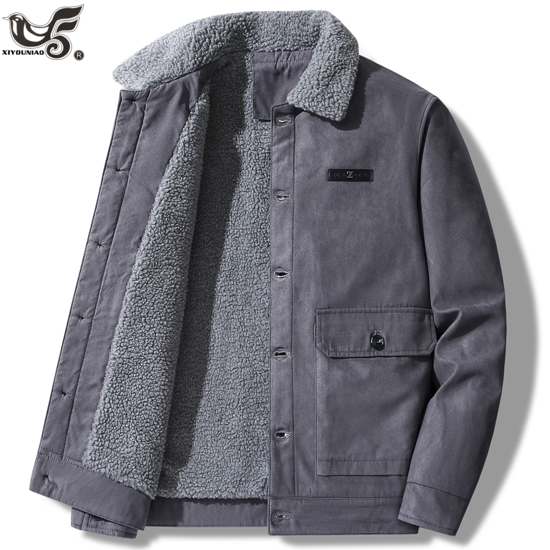 Varsity Jacket Wool - เสื้อแจ็คเก็ตหนังนิ่มผู้ชายฤดูใบไม้ร่วง Retro เสื้อแจ็คเก็ตแฟชั่น Vintage ฤดูหนาวเสื้อขนแกะผู้ชาย Parkas