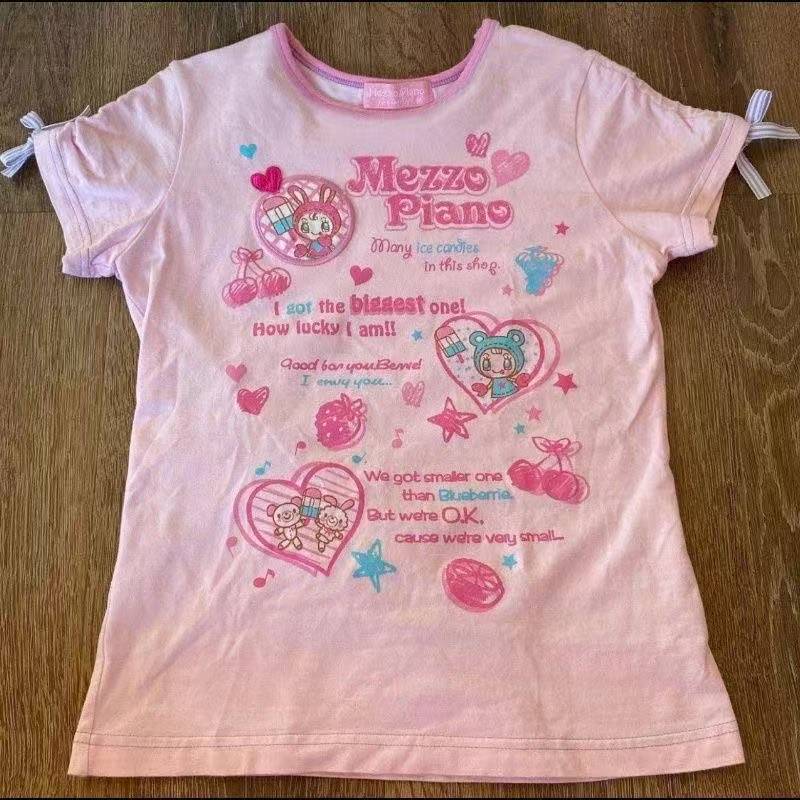 เสื้อยืดแขนสั้นสไตล์วินเทจน่าร - Vintage Women Fashion บทวิจารณ์และราคา