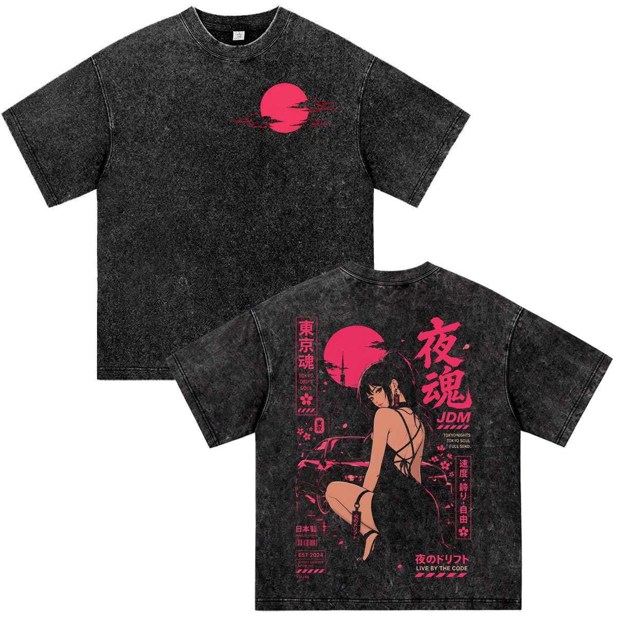 เสื้อยืดลายอนิเมะ Initial D Dr - Vintage Fashion Tokyo บทวิจารณ์และราคา