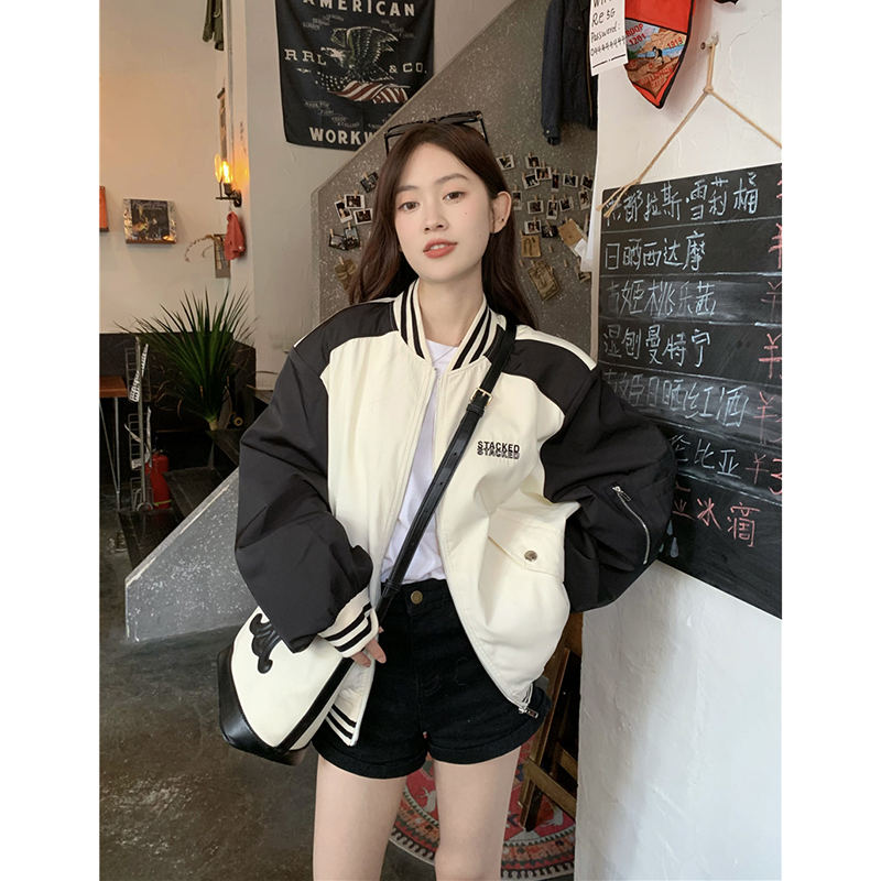 เสื้อแจ็คเก็ตเบสบอลสีม่วงสำหรั - Varsity Jacket Wool บทวิจารณ์และราคา