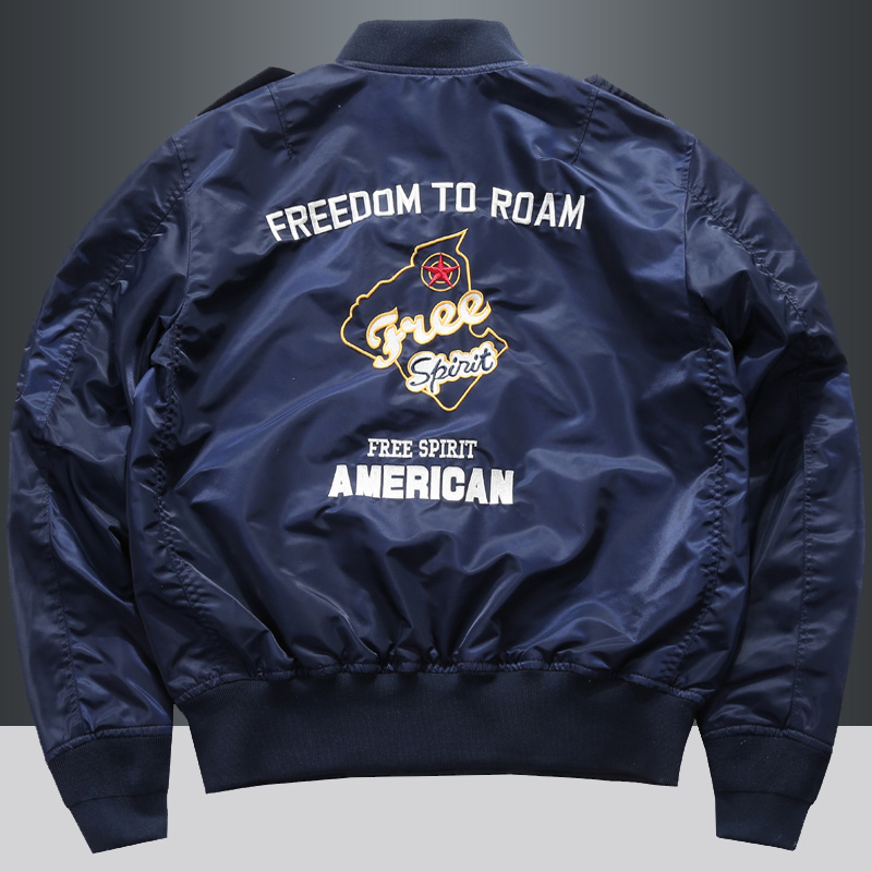 เสื้อแจ็กเก็ตบอมเบอร์ MA-1สำหร - Varsity Jacket Wool บทวิจารณ์และราคา