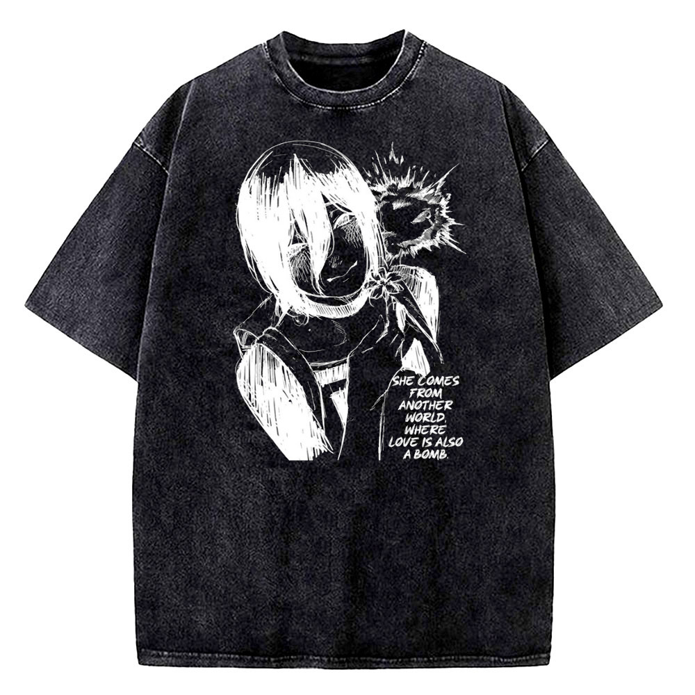 เสื้อยืดดิจิตอลสไตล์ฮิปฮอปวินเ - Retro Vintage Korean Fashion บทวิจารณ์และราคา