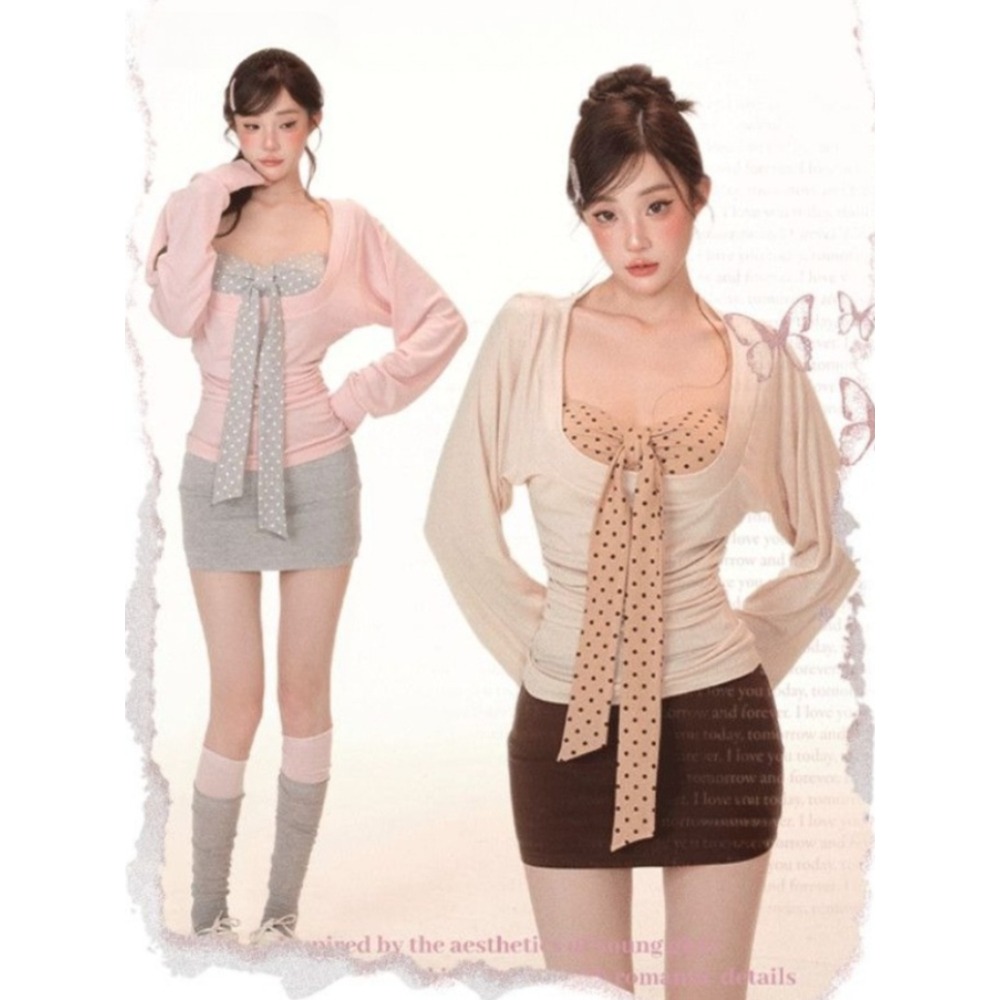 ชุดเสื้อเบลาส์วินเทจสไตล์ฤดูใบ - Retro Vintage Korean Fashion บทวิจารณ์และราคา