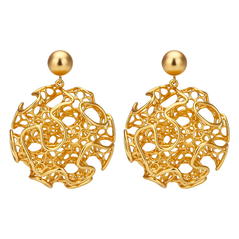ต่างหูวินเทจร้งกลมไอวอคสำหรับผ - Vintage Fashion Websites บทวิจารณ์และราคา